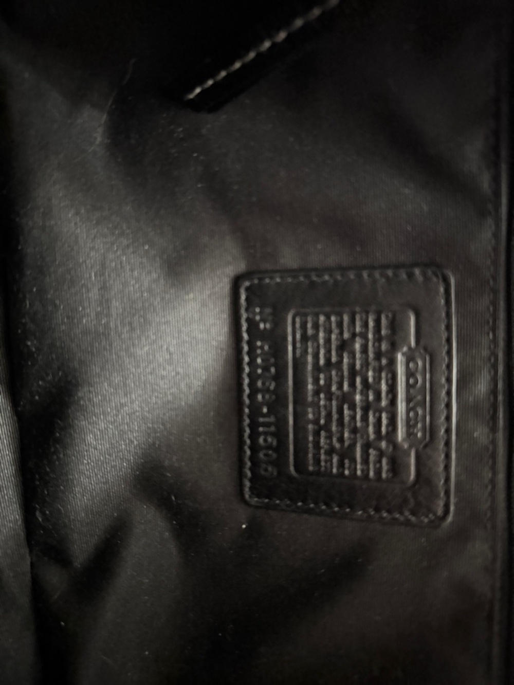 Authentic Black Coach Signature Studded Gallery Tote - Like NEW - Picture 5 of 6